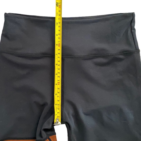 Zyia Mocha Block Light N Tight Hi Rise 7/8 Cocoa Colorblock Leggings Size 8-10 - Picture 10 of 12